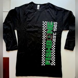 Fishbone 3/4 sleeve Woman’s T-shirt Large New